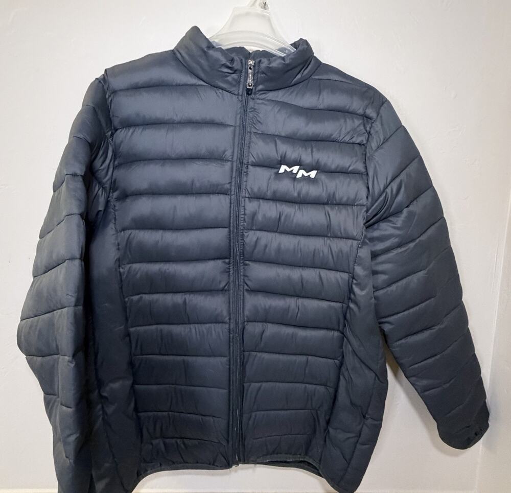 New W/OT Leehanton Mens Dark Blue Puffer Jacket Size 2XL
